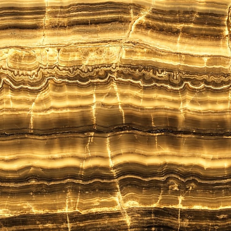 Golden Vein Onyx — backlit