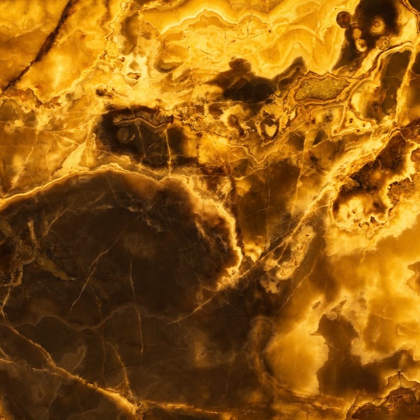 Golden Cloud Onyx — backlit